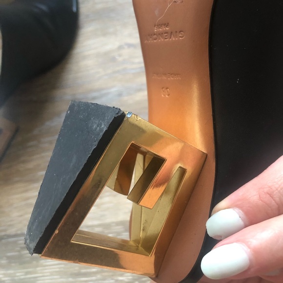 Givenchy triangle mules size 38 100% calf - Picture 12 of 15